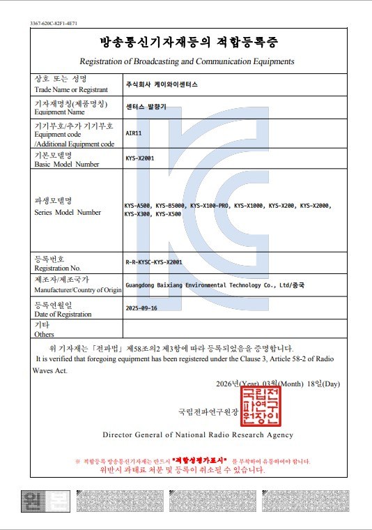 적합등록증 파생 포함